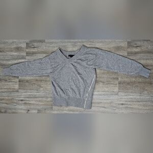 Women's Alexander Wang Asymmetrical Side Zip Pullover Sweater- Size X-small